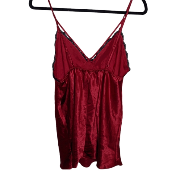 Ambrielle Red Silky Slip with Lace Trim Size M 💋 - Picture 2 of 6